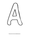 Printable Flash Card Letter A