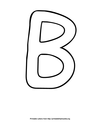 Printable Flash Cards Alphabet Letter B