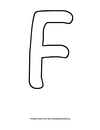 Printable Flash Cards Alphabet Letter F