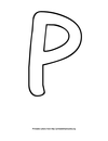 Printable Flash Cards Alphabet Letter P