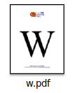 Printable Flash Cards Capital Letter W
