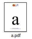 Printable Flash Cards Small Letter A