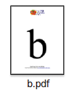Printable Flash Cards Small Letter B