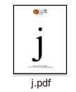 Printable Flash Cards Small Letter J
