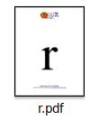 Printable Flash Cards Small Letter R