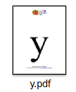Printable Flash Cards Small Letter Y