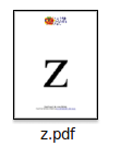 Printable Flash Cards Small Letter Z