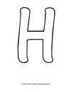 Printable Flash Cards Alphabet Letter H