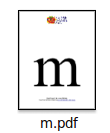 Printable Flash Cards Small Letter M
