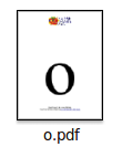 Printable Flash Cards Small Letter O